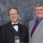 Accepting award